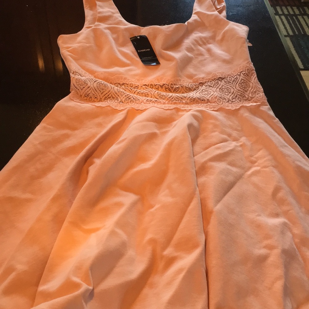Bebe Veronica lace inset dress